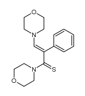 1,3-bis(4-morpholino)-2-phenylpropene-3-thione Structure