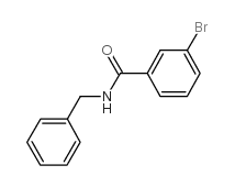 N-苄基-3-溴苯甲酰胺结构式