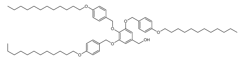 [3,4,5-tris[(4-dodecoxyphenyl)methoxy]phenyl]methanol结构式