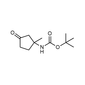 tert-Butyl N-(1-methyl-3-oxocyclopentyl)carbamate Structure