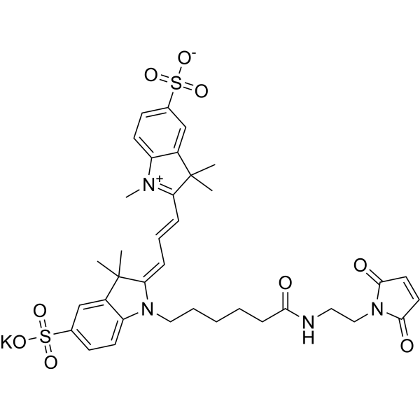 Sulfo-Cyanine3 maleimide structure