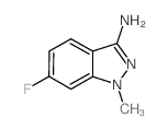 6-氟-1-甲基-1H-吲唑-3-胺结构式