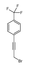 1-(3-bromoprop-1-ynyl)-4-(trifluoromethyl)benzene结构式