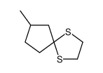 8-methyl-1,4-dithiaspiro[4.4]nonane结构式