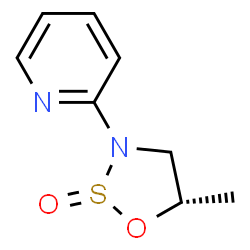 Pyridine, 2-(5-methyl-2-oxido-1,2,3-oxathiazolidin-3-yl)-, (5S)- (9CI) Structure