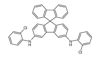 N3,N6-bis(2-chlorophenyl)-9,9'-spirobi[fluorene]-3,6-diamine结构式