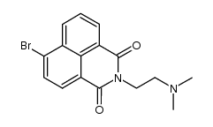 4-bromo-N-[2-(dimethylamino)ethyl]-1,8-naphthalimide结构式