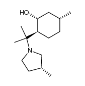 (3'R)-8-(3'-methylpyrrolidinyl)menthol Structure