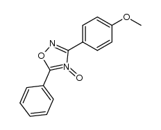 3-anisyl-5-phenyl-1,2,4-oxadiazole-4-oxide结构式