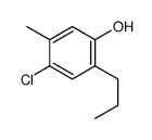 4-chloro-5-methyl-2-propylphenol Structure