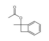 1-Acetoxy-1-methyl-1,2-dihydro-benzocyclobuten结构式