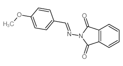 2-[(4-methoxyphenyl)methylideneamino]isoindole-1,3-dione结构式