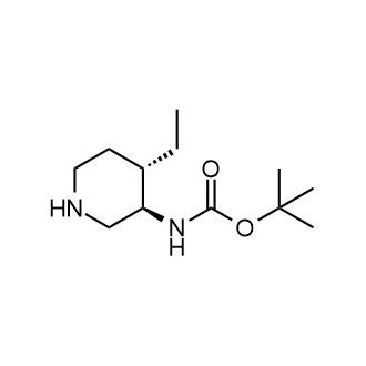 ((3R,4S)-4-乙基哌啶-3-基)氨基甲酸叔丁酯图片