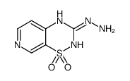 (1,1-dioxo-4H-pyrido[4,3-e][1,2,4]thiadiazin-3-yl)hydrazine结构式