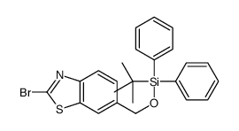 (2-bromo-1,3-benzothiazol-6-yl)methoxy-tert-butyl-diphenylsilane Structure