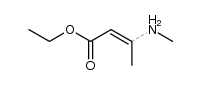 ethyl N-methyl-β-aminocrotonate Structure