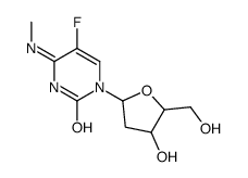 5-fluoro-1-[(2R,4S,5R)-4-hydroxy-5-(hydroxymethyl)oxolan-2-yl]-4-methy lamino-pyrimidin-2-one Structure