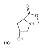 Methyl (4S)-4-hydroxy-L-prolinate hydrochloride (1:1) Structure