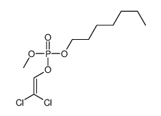 (2,2-Dichlorovinyl)heptylmethyl=phosphate structure