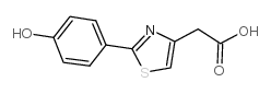 [2-(4-羟基-苯基)-噻唑-4-基]-乙酸结构式