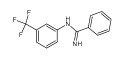 N-(α,α,α-Trifluoro-m-tolyl)benzamidine Structure