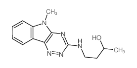 2-Butanol,4-[(5-methyl-5H-1,2,4-triazino[5,6-b]indol-3-yl)amino]- Structure