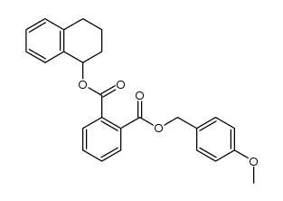 4-methoxybenzyl (1,2,3,4-tetrahydronaphthalen-1-yl) phthalate结构式