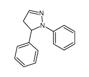 2,3-diphenyl-3,4-dihydropyrazole Structure
