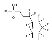 (3,3,4,4,5,5,6,6,7,7,8,8,8-Tridecafluorooct-1-yl)phosphonic acid Structure