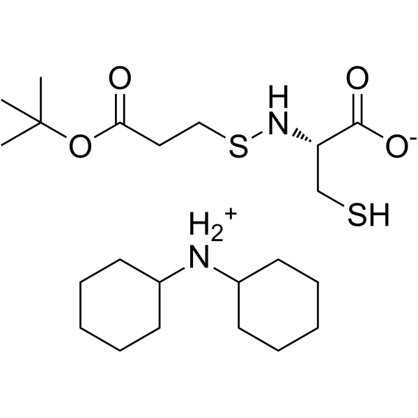 N-cyclohexylcyclohexanamine; 3-ethyldisulfanyl-2-(tert-butoxycarbonylamino)propanoic acid Structure