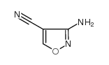 3-aminoisoxazole-4-carbonitrile structure