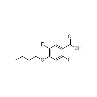 4-Butoxy-2,5-difluorobenzoic acid Structure