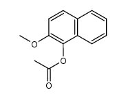 1-acetoxy-2-methoxynaphthalene Structure