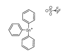 triphenyltin trifluoromethanesulfonate Structure