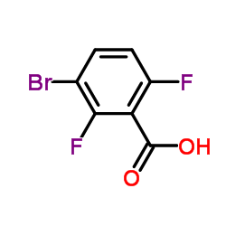 3-bromo-2,6-difluorobenzoic acid Structure