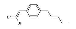 4-n-Pentyl-β,β'-dibromostyrene结构式