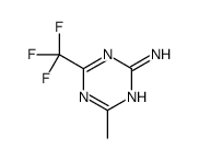 4-methyl-6-(trifluoromethyl)-1,3,5-triazin-2-amine结构式