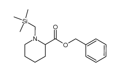 benzyl 1-(trimethylsilylmethyl)piperidine-2-carboxylate Structure