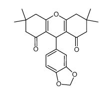 9-(benzo[d][1,3]dioxol-5-yl)-3,3,6,6-tetramethyl-3,4,5,6,7,9-hexahydro-1H-xanthene-1,8(2H)-dione Structure