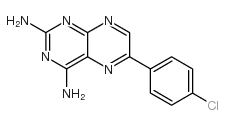 2,4-Pteridinediamine,6-(4-chlorophenyl)- Structure