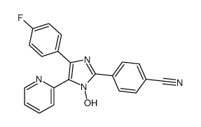2-(4-cyanophenyl)-4-(4-fluorophenyl)-N-1-hydroxy-5-(2-pyridyl)-imidazole结构式