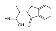 2-(1-oxo-3H-isoindol-2-yl)butanamide结构式