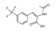 (Z,E)-2-acetylamino-3-(3-trifluoromethyl-phenyl)-acrylic acid结构式