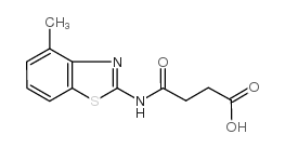 N-(4-METHYL-BENZOTHIAZOL-2-YL)-SUCCINAMIC ACID structure