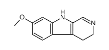 4,9-dihydro-7-methoxy-3H-pyrido(3,4b)indole结构式