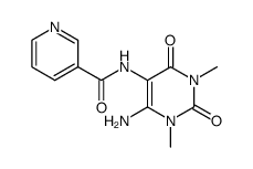 Nicotinamide,N-(6-amino-1,2,3,4-tetrahydro-1,3-dimethyl-2,4-dioxo-5-pyrimidinyl)- (7CI,8CI)结构式