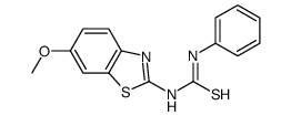 1-(6-methoxy-1,3-benzothiazol-2-yl)-3-phenylthiourea Structure