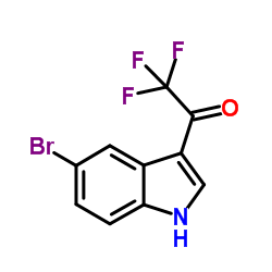 1-(5-Bromo-1H-indol-3-yl)-2,2,2-trifluoroethanone structure