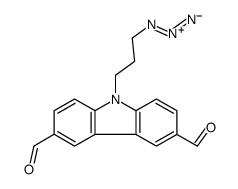 9-(3-azidopropyl)carbazole-3,6-dicarbaldehyde Structure