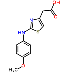 [2-(4-METHOXY-PHENYLAMINO)-THIAZOL-4-YL]-ACETIC ACID结构式